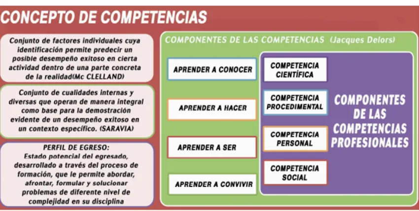Figura 2.  Visión integral de las competencias o características. 