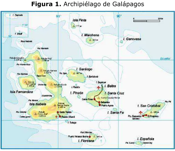 Figura 1. Archipiélago de Galápagos 