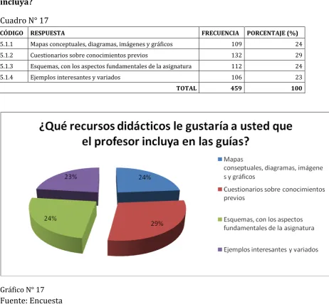Cuadro N° 17 