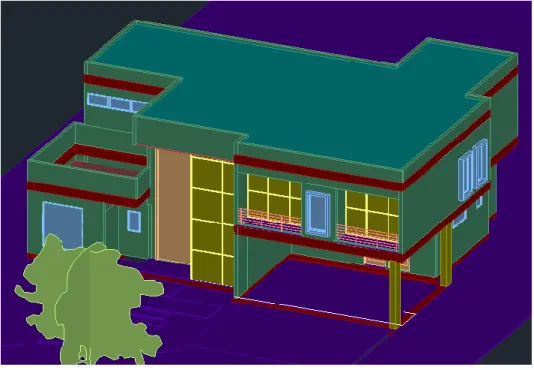 Ilustración 8.Modelo 3D AutoCAD.  