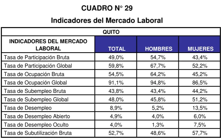 CUADRO N° 29 