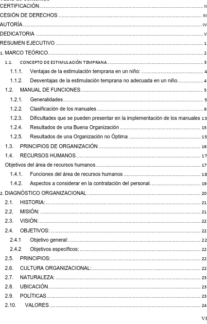 Tabla de contenido CERTIFICACIÓN