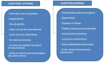 Figura 1. Auditoría  externa e interna 