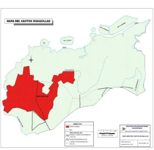 Fig. 3. Mapa del cantón Huaquillas 