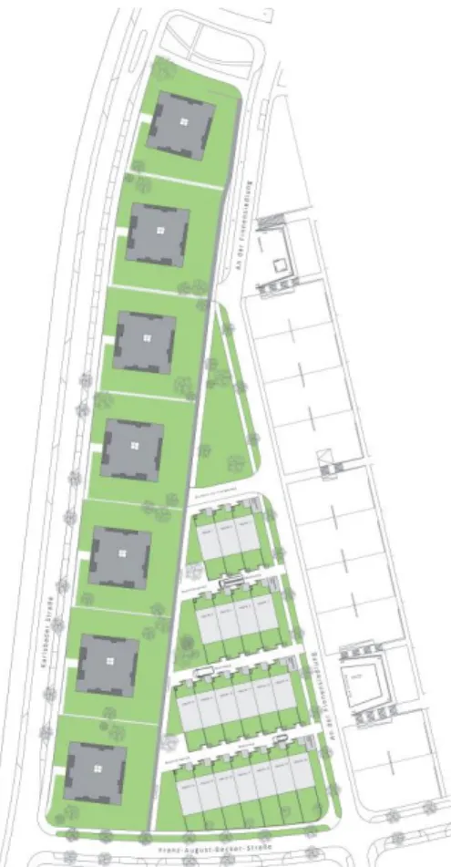 Figura 14: propuesta urbano- arquitectónica Projekt  Gonsbachterrassen Mainz 