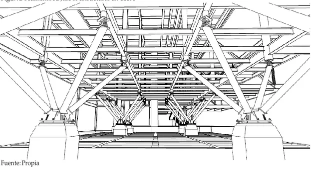 Fig 29. Documento 3D, árbol estructural en  acero 