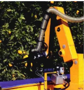 Figura 6  Detalle del brazo recolector del robot Citrus 