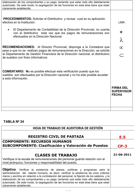 TABLA Nº 34 