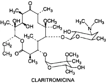 Figura 1. Estructura química de Clarithromycin 