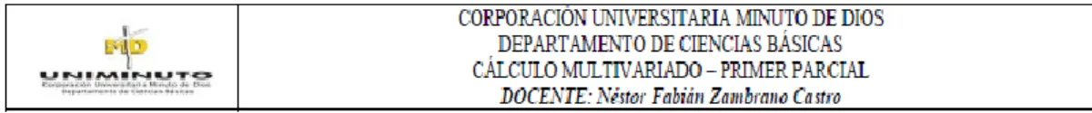 Figura 3. Parcial 1 Cálculo Multivariado (segunda parte) 