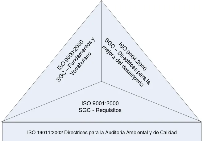 Figura 1. Familia de las Normas ISO 9000 