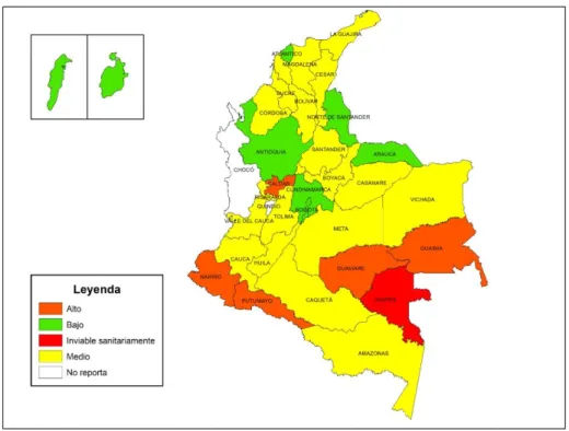 Fig. No  5, Calidad de agua en Colombia 