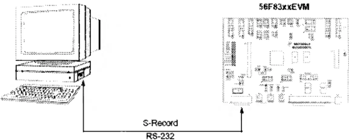 Figura 3.2.7 Esquema de conexión para programación de DSP (15) 