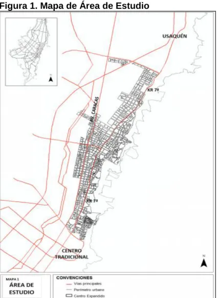 Figura 1. Mapa de Área de Estudio 