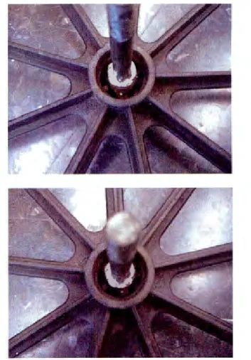Figura 3.  Estructura tipo engrane que se coloco en  la  rueda. 