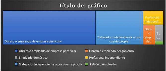 Figura 3. Porcentajes clases de trabajo en la población. 