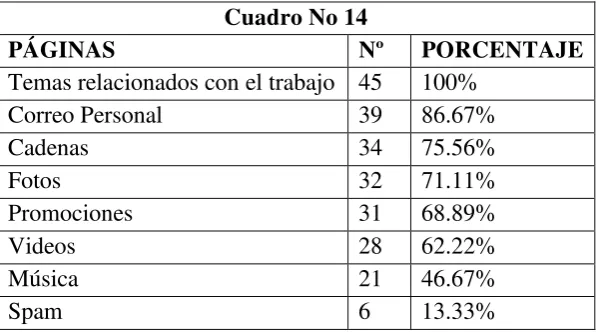 Cuadro No 14 