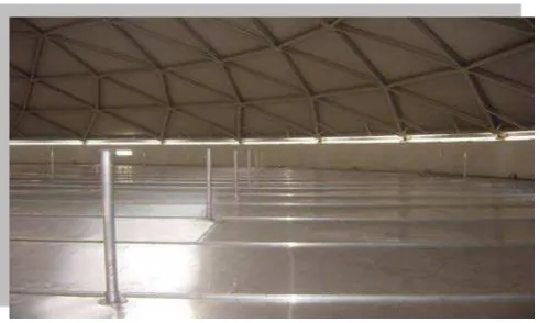 Fig. 8 Membrana Flotante de Aluminio 