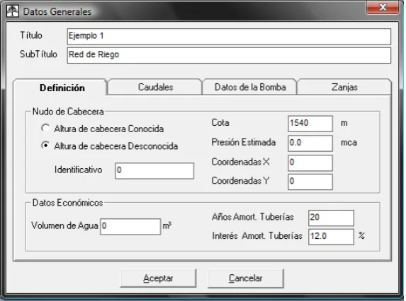 FIG. 11DATOS GENERALES DE CAUDAL 