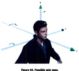Figure 44. Posslble spin axes. 
