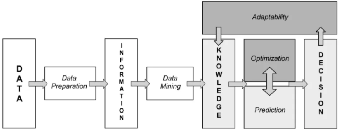 Figura 2. Esquema de Datos, Información y Decisión 