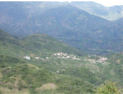 Figura 1. Vista panorámica del barrio San Vicente del                    Río, Catacocha, 2013