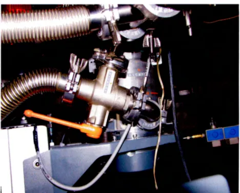 Fig 2.  7.  Válvula  T para desviar el flujo  de la bomba turbo molecular a la bomba rotatoria  directamente 