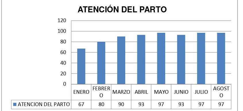 Cuadro N°.8. Cuadro descriptivo del cumplimiento logrado en la aplicación de los protocolos de salud en la atención del parto en el Hospital Básico Shushufindi 2013