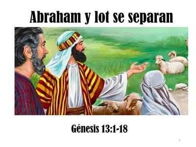 Abraham y lot se separan Génesis