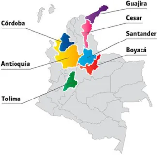 Figura 2. PINES mineros en Colombia 