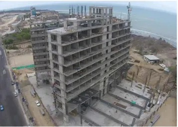Ilustración 50 Edificio en construcción en Santa Marta, sistema aporticado  