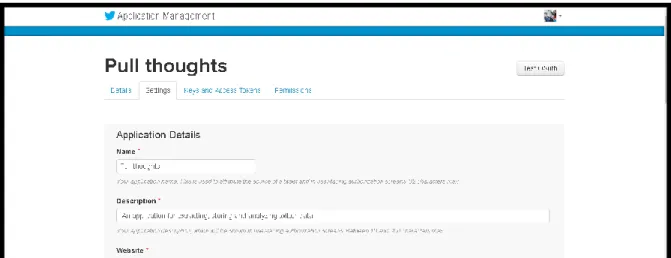 Ilustración 4 - Creación - API de Twitter. 