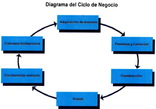 Figura 1. Diagrama del Ciclo de Negocio.  Fuente interna de la Compañía. 