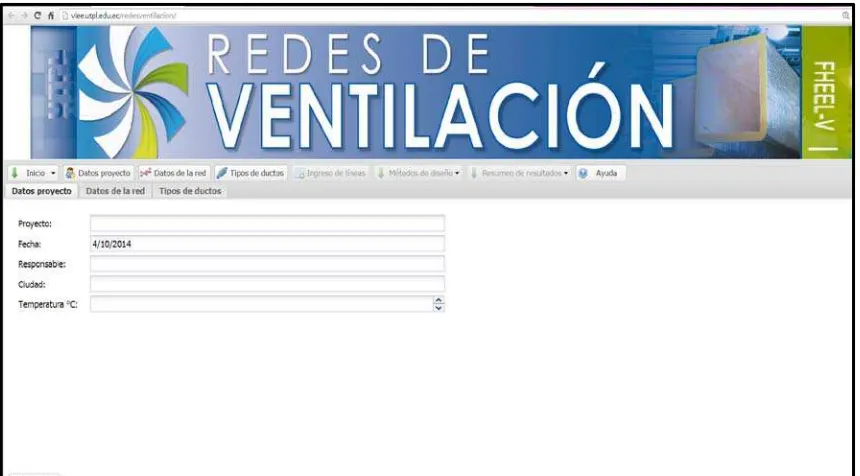 Fig.1. –VentanaprincipaldeVENT-REDv1.0 