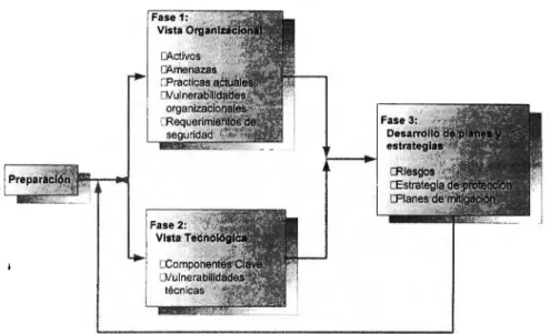 Fig.  8 - Proceso  de administración de riesgos de OCTAVE 