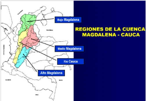 Ilustración 1. Distribución geográfica de las zonas hidrográficas en Colombia 5 