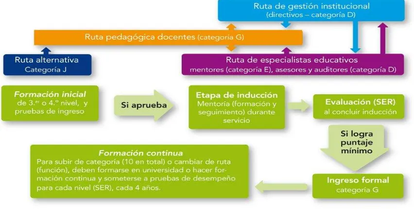 Figura. 6    Ruta profesional docente. 