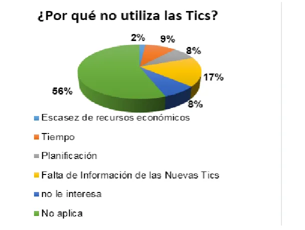 Figura 13. Uso de las Tics anteriormente 