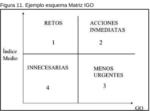 Figura 11. Ejemplo esquema Matriz IGO 