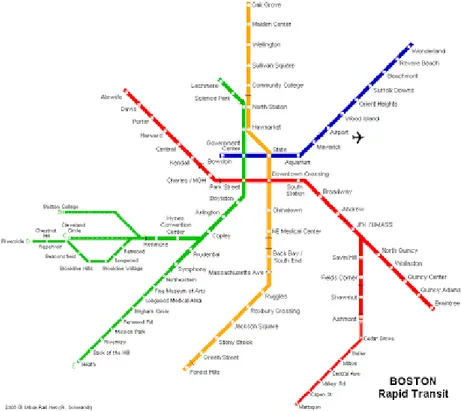 Figura 2 Red férrea en Boston 