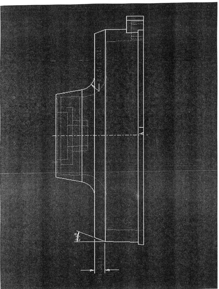 Fig.  4.5 Pieza,  donde se muestran  las dimensiones modificadas . 