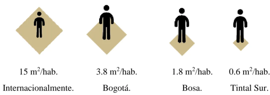 Figura 3. Espacio público efectivo urbano. 