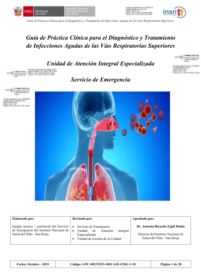 Guía De Práctica Clínica Para El Diagnóstico Y Tratamiento De