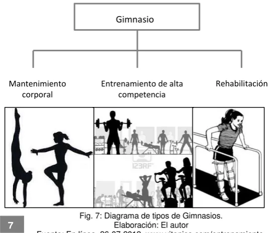 Fig. 8: Ejercicios. Fuente: En línea, 30-07-2012. www.contactopyme.gob.mx./dis_gimnasio.gif 
