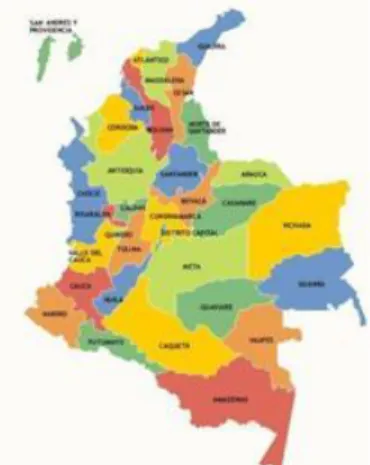 Figura 1 Mapa Geográfico de Colombia 
