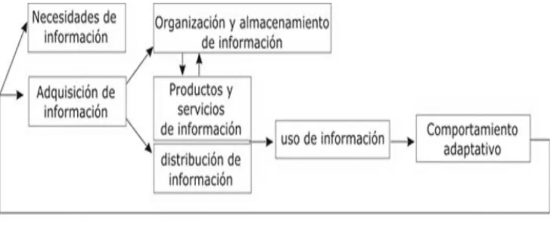 Figura 9: Ciclo de la gestión de la información (Choo, 2001) 
