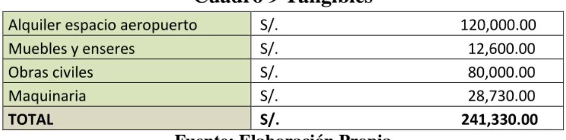 Cuadro 10 Intangibles 