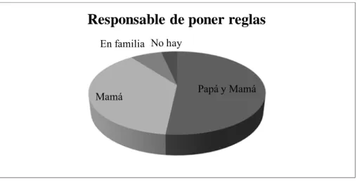 Figura 2. Responsable de poner reglas en el hogar. 