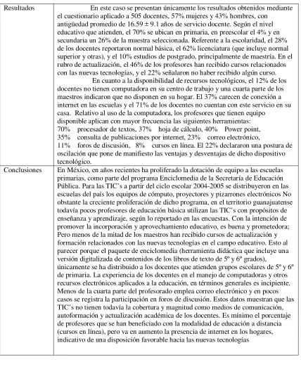 Tabla 8.  