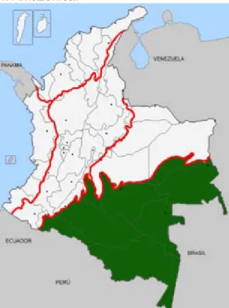 Figura 6.  Mapa región Amazónica. 